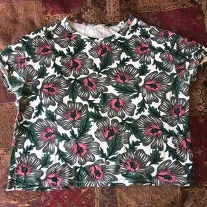 Tropical themed zara short-sleeve tee
